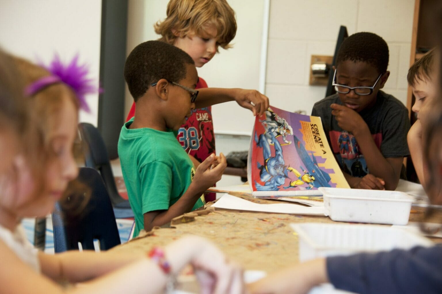 school de duizendpoot werkbanktafel